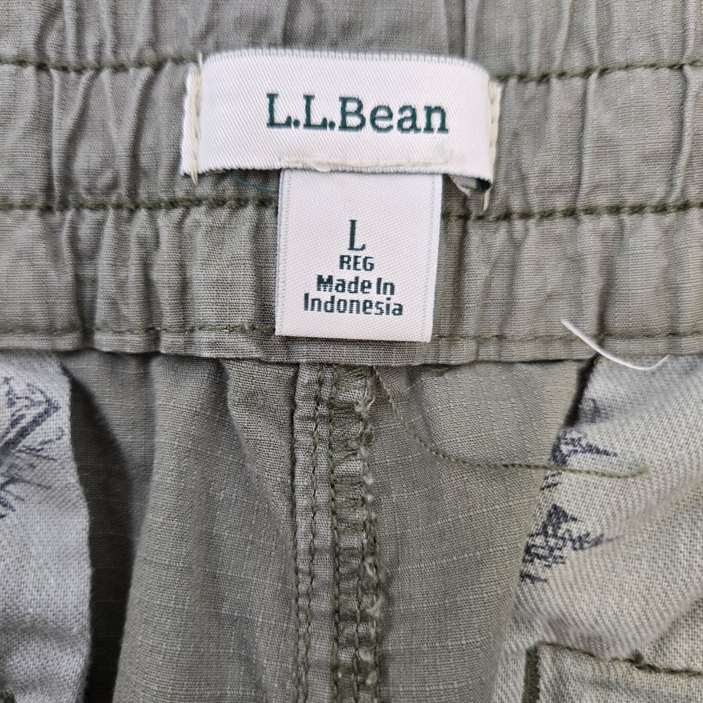 L.L. Bean Cropped Pull On Activewear Hiking Pants Size Large