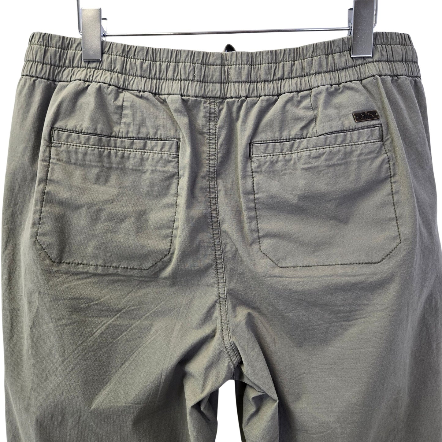 L.L. Bean Cropped Pull On Activewear Hiking Pants Size Large