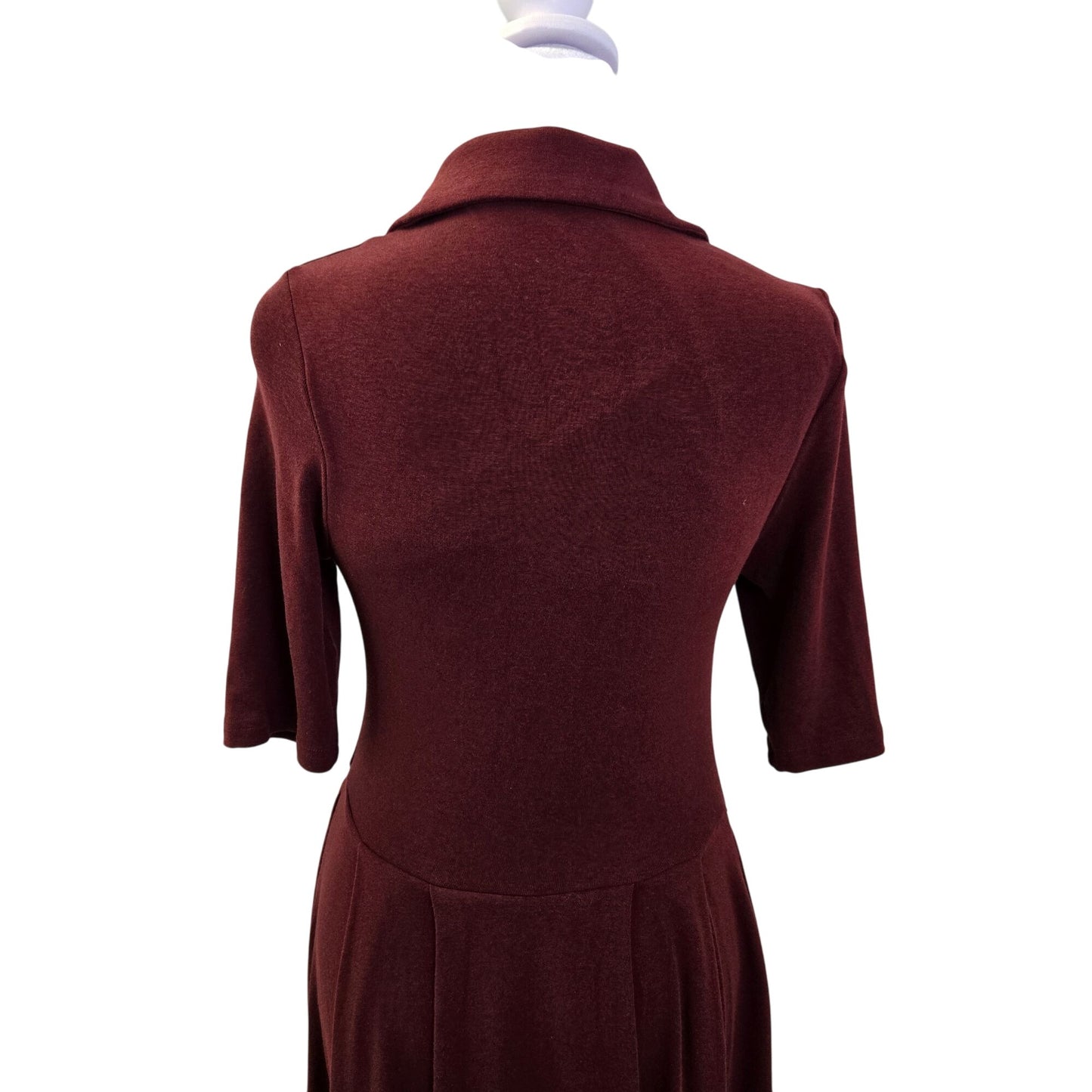 NWT OGL LiteWarm Polo Neck Elbow Length Sleeve Midi Brami Dress Size Medium