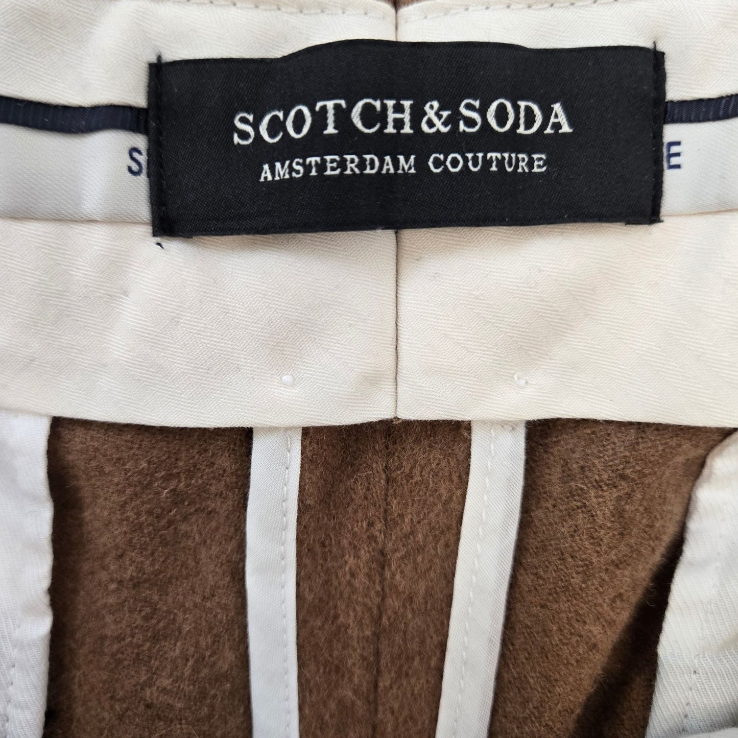 Scotch & Soda Stuart Wool Blend Slim Fit Camel Color Pants Size 32x32