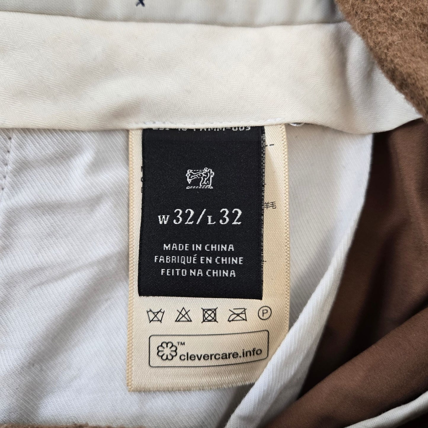 Scotch & Soda Stuart Wool Blend Slim Fit Camel Color Pants Size 32x32