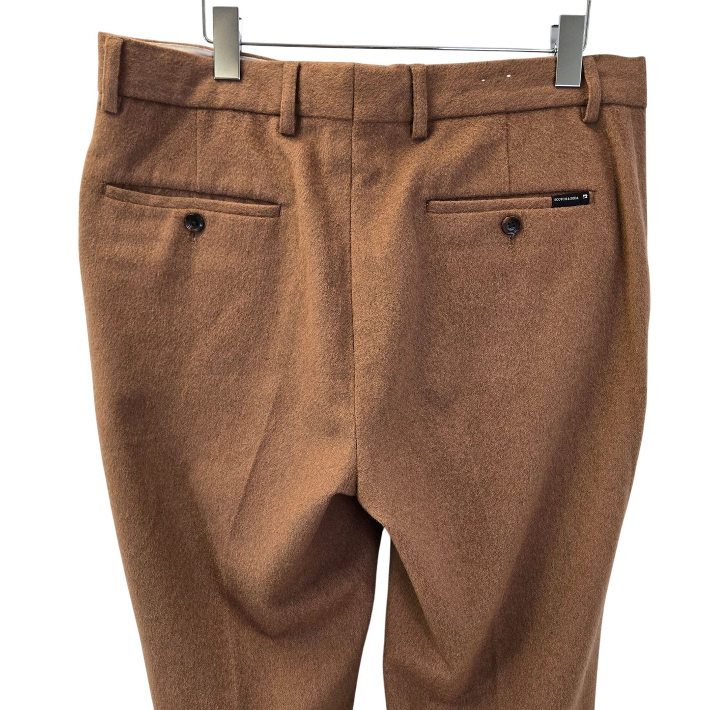 Scotch & Soda Stuart Wool Blend Slim Fit Camel Color Pants Size 32x32