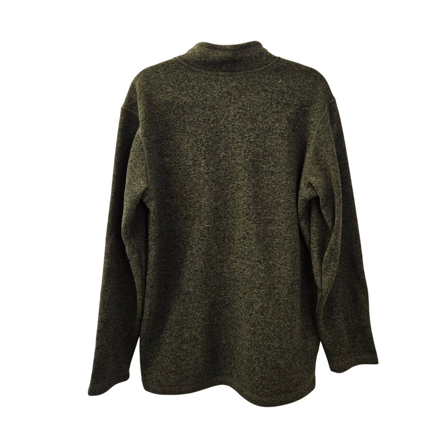 Eddie Bauer Green Heathered Quarter Snap Pullover Fleece Sweatshirt Size XLTall