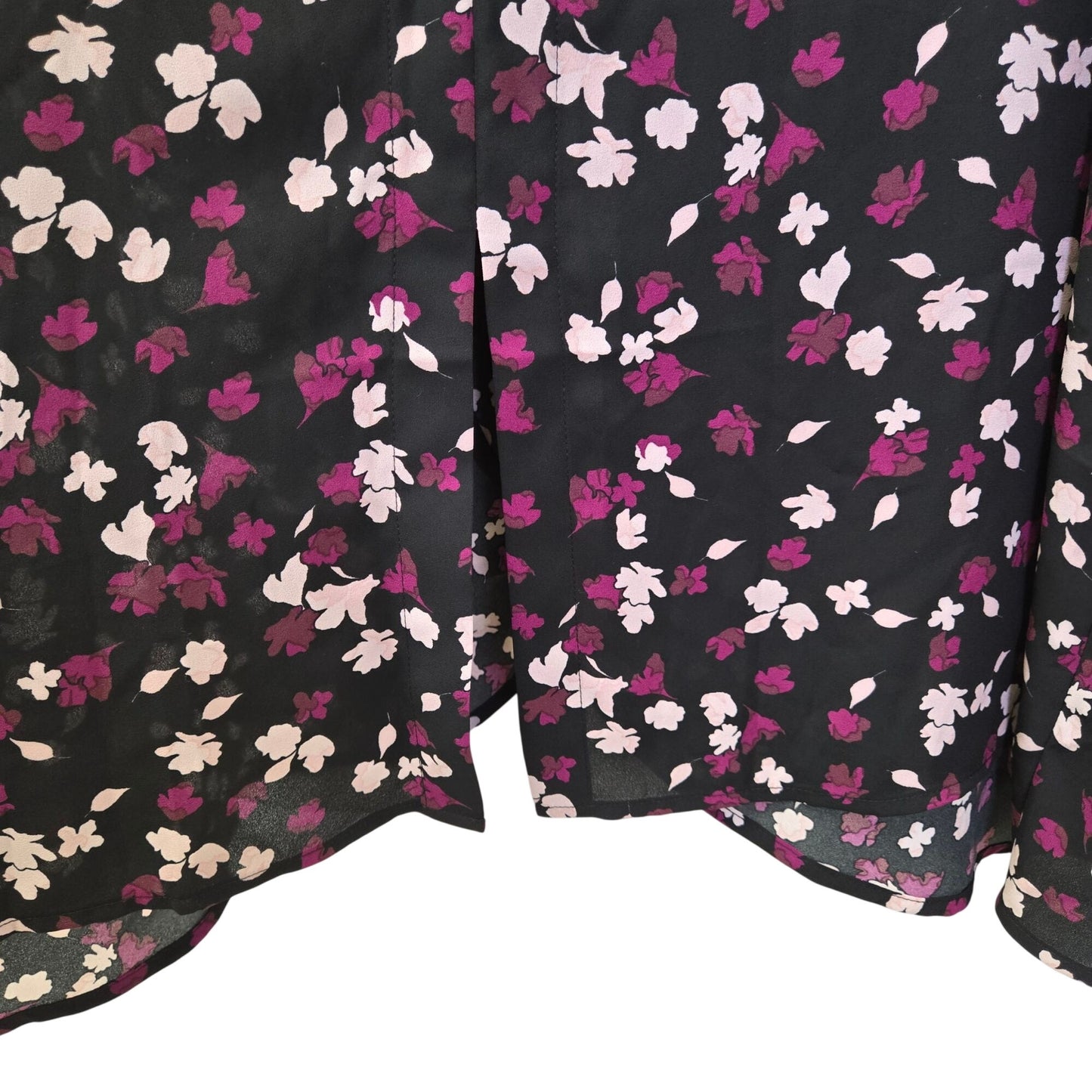 Lane Bryant Floral Twist Front Collared Long Tunic Top Size 28