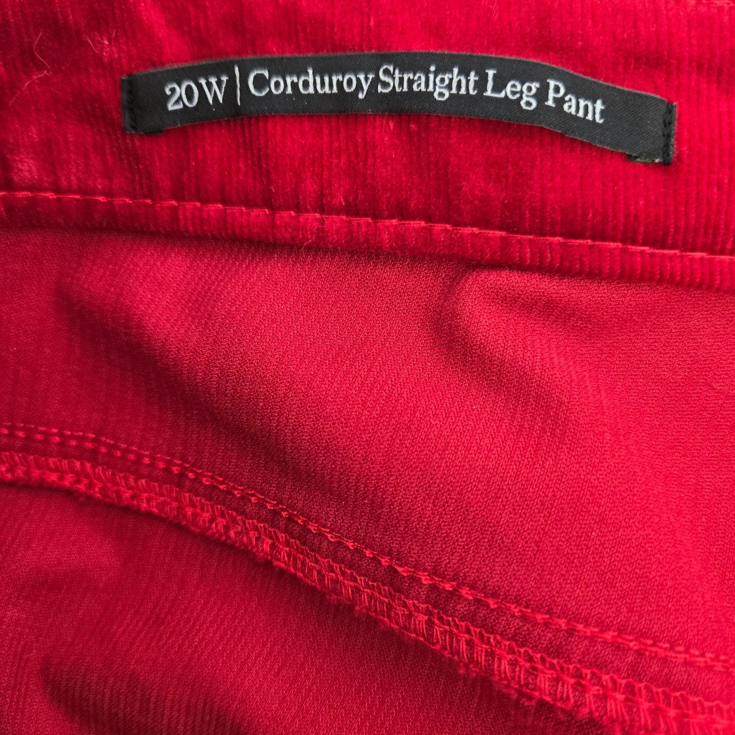 Talbots Micro Corduroy Straight Leg Pants Size 20W