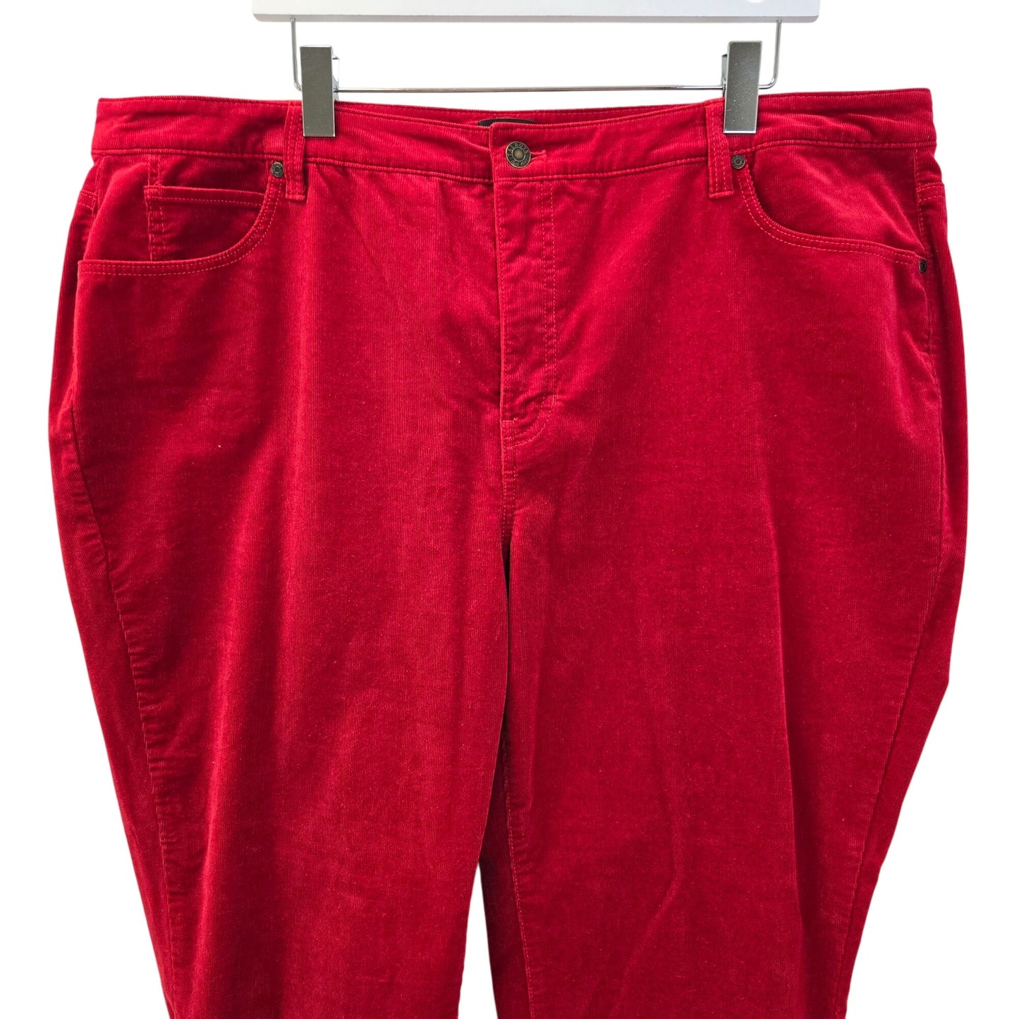 Talbots Micro Corduroy Straight Leg Pants Size 20W