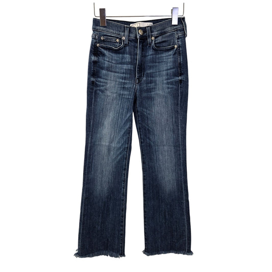 AYR The Pop Raw Hem Straight Leg Jeans Size 25 Short