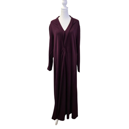 Soft Surroundings Twist Front Long Sleeve Jersey Maxi Dress Size 2X