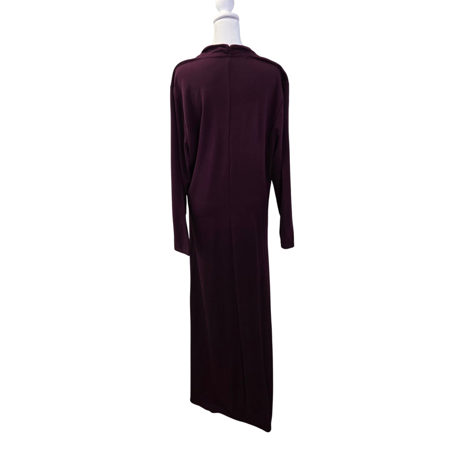 Soft Surroundings Twist Front Long Sleeve Jersey Maxi Dress Size 2X