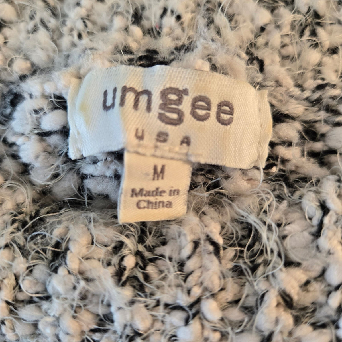 Umgee Chunky Oversized Boxy Short Sleeve Scoop Neck Sweater Size Medium