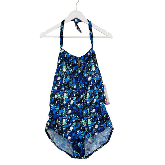 NWT Crane Tummy Toning One Piece Splatter Print Swimsuit Size XL