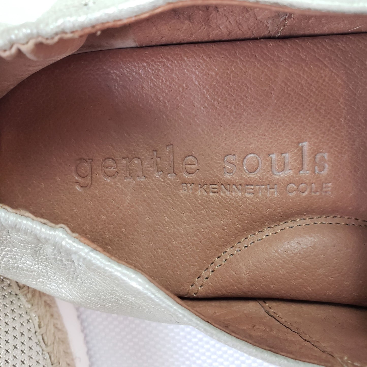 Kenneth Cole Gentle Souls Lara A-Line Sporty 2 Leather Espadrille Sneakers Size 7