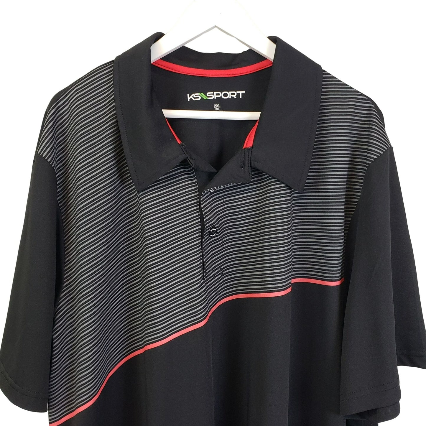 KS Sport Mixed Print Polo Golf Shirt Size 2XL Big