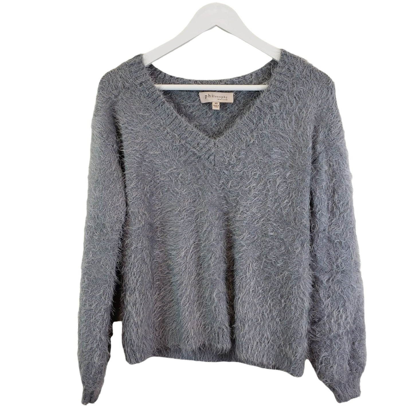 Philosophy Eyelash V-Neck Sweater