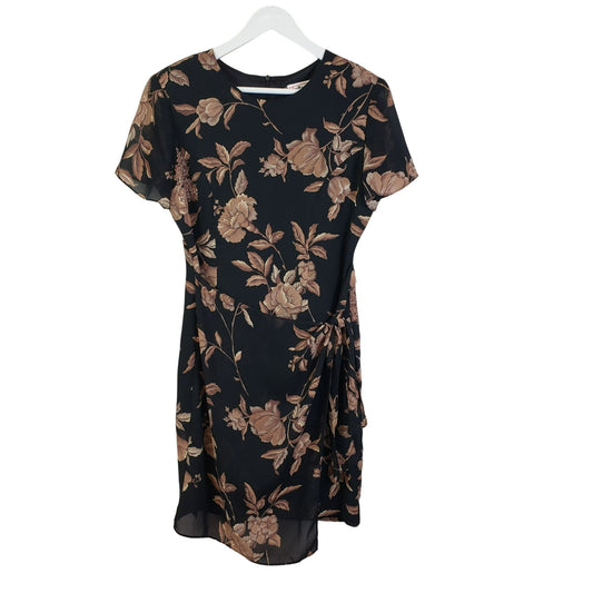 Talbots Floral Faux Wrap Dress Size 6