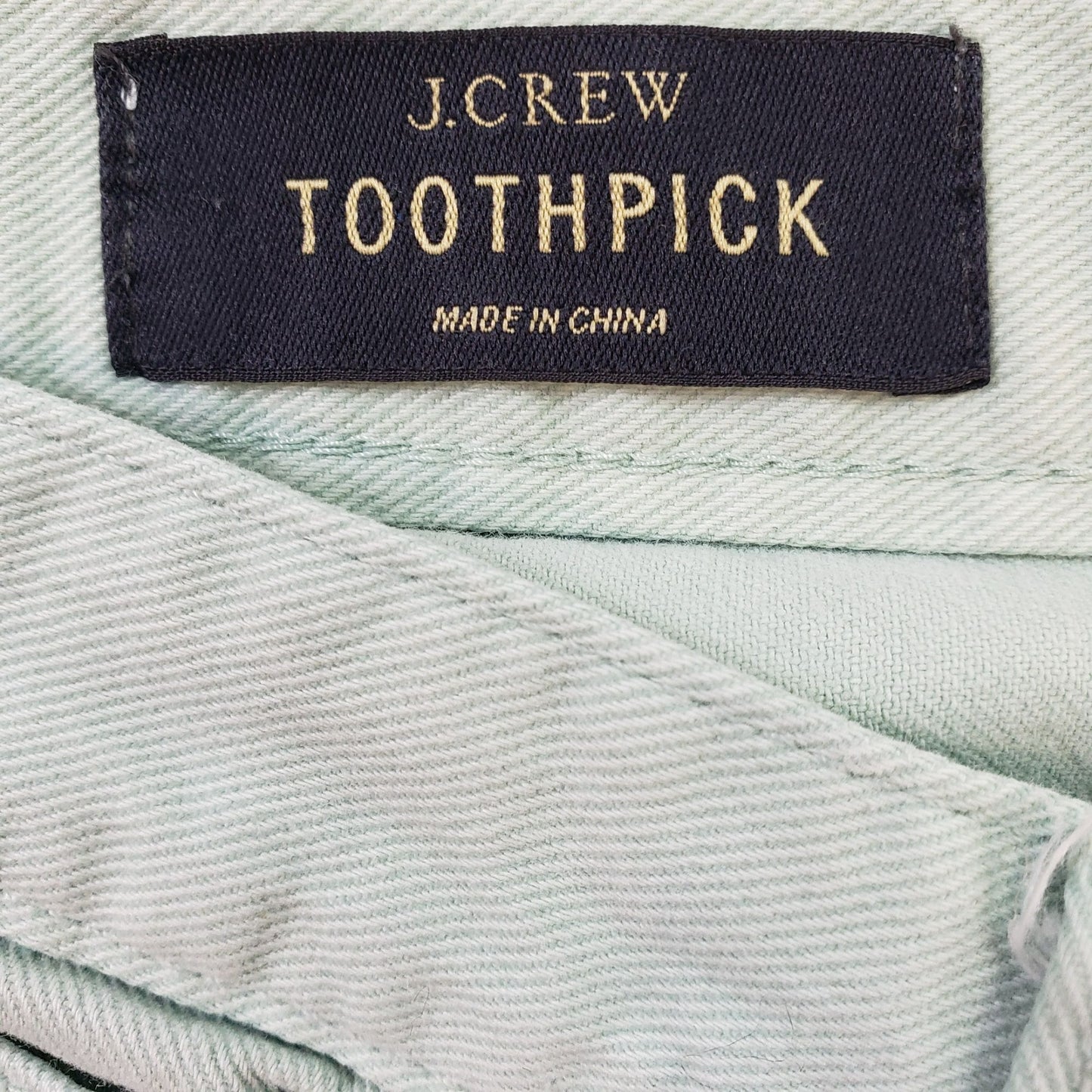 J. Crew Mint Green Toothpick Skinny Ankle Jeans Size 28