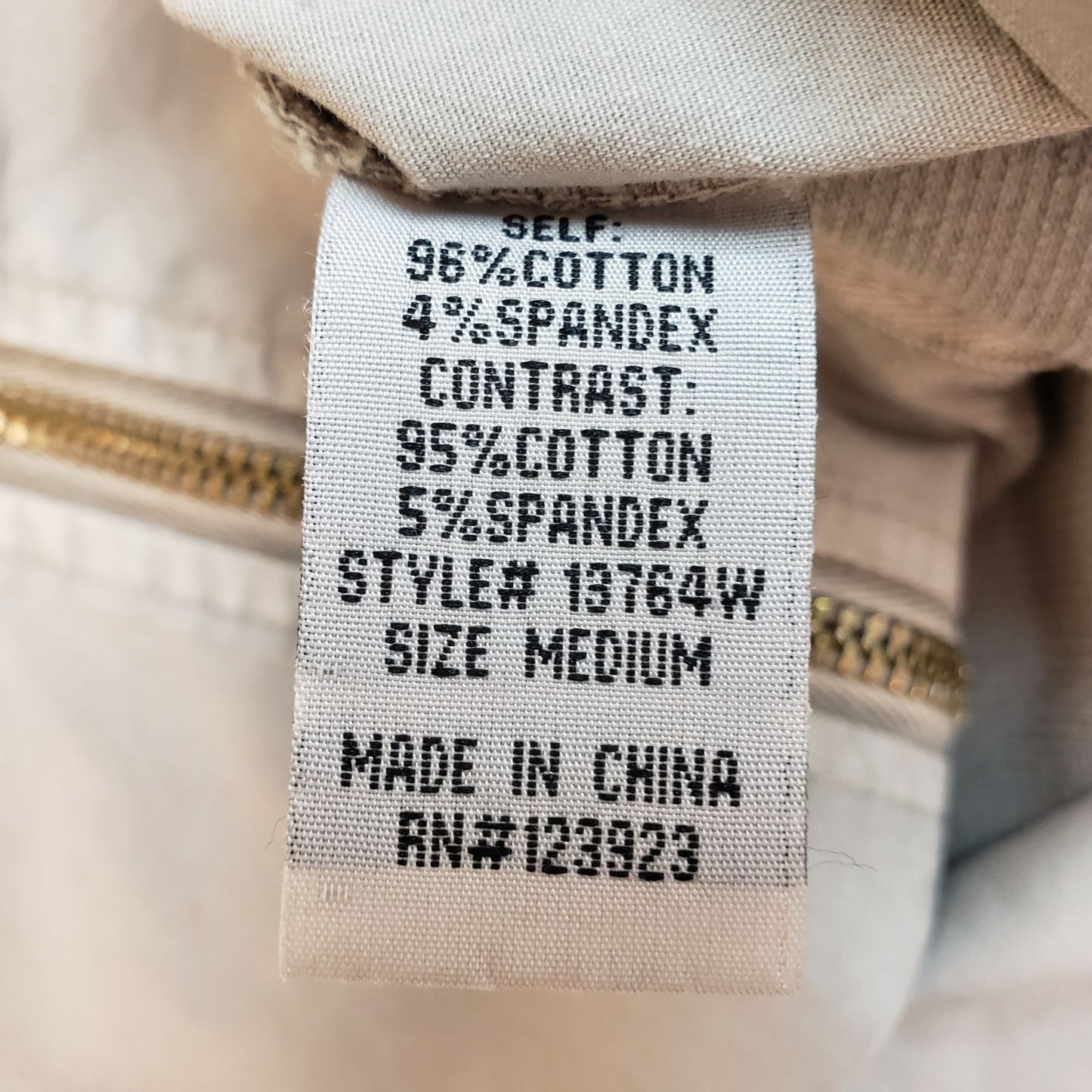 Lilly Mason Mixed Media Zip Front Jacket Size Medium