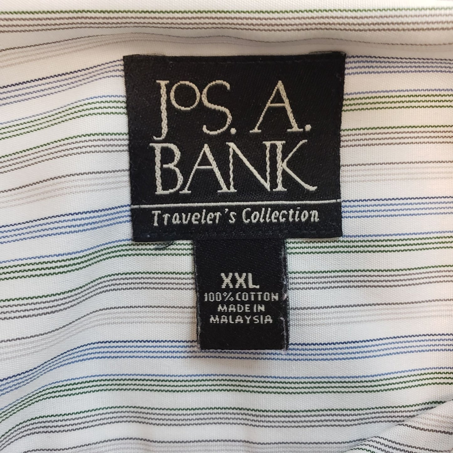 Jos. A. Bank Traveler's Collection Striped Button Down Shirt Size XXL