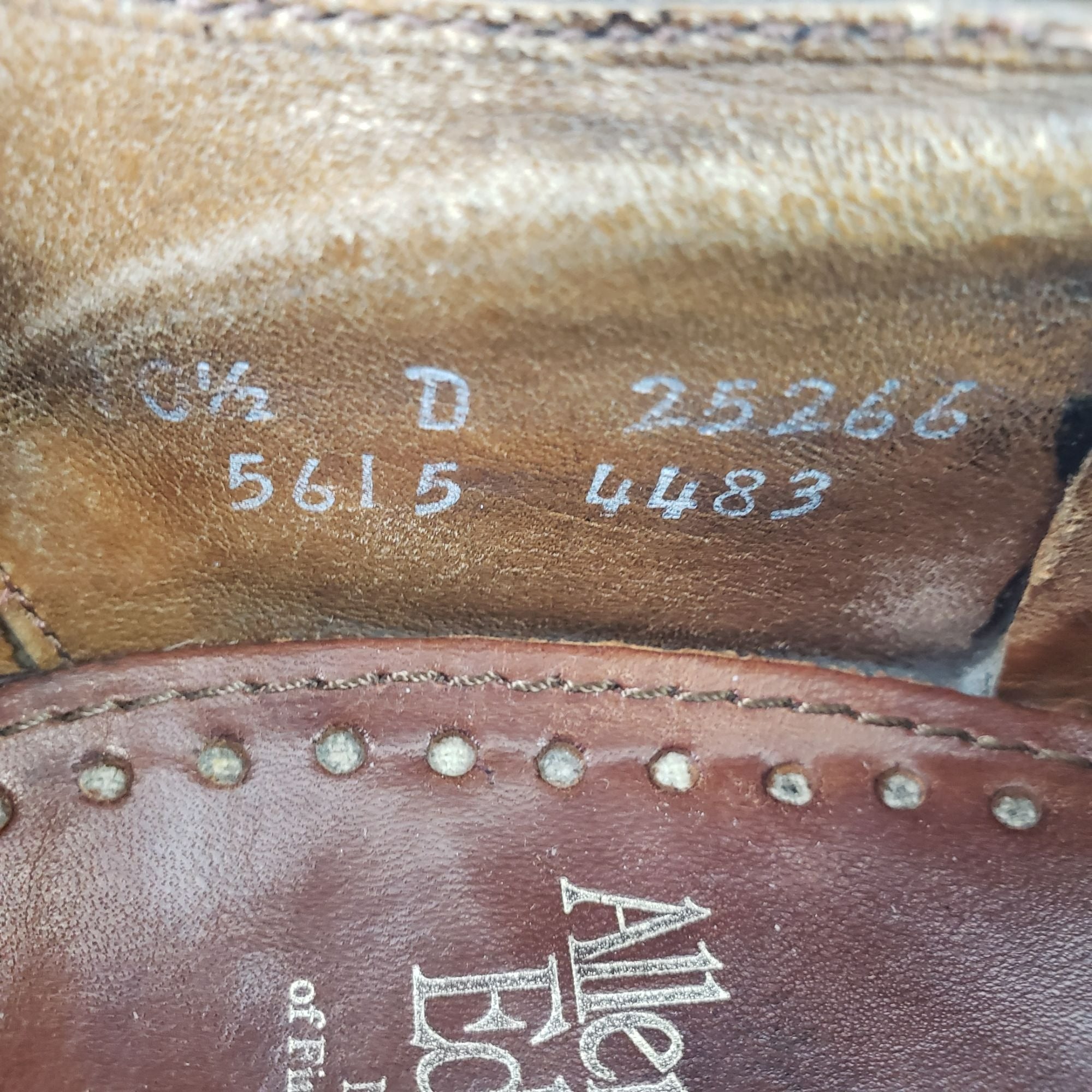 Allen edmonds serial store numbers