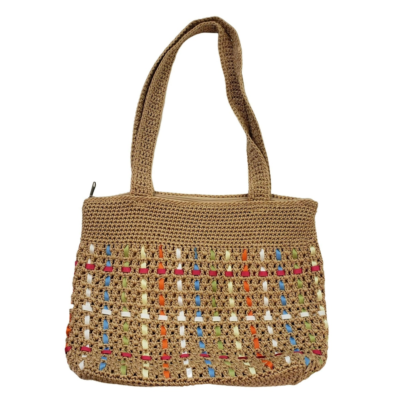 The Sak Woven Crochet Multicolor Handbag