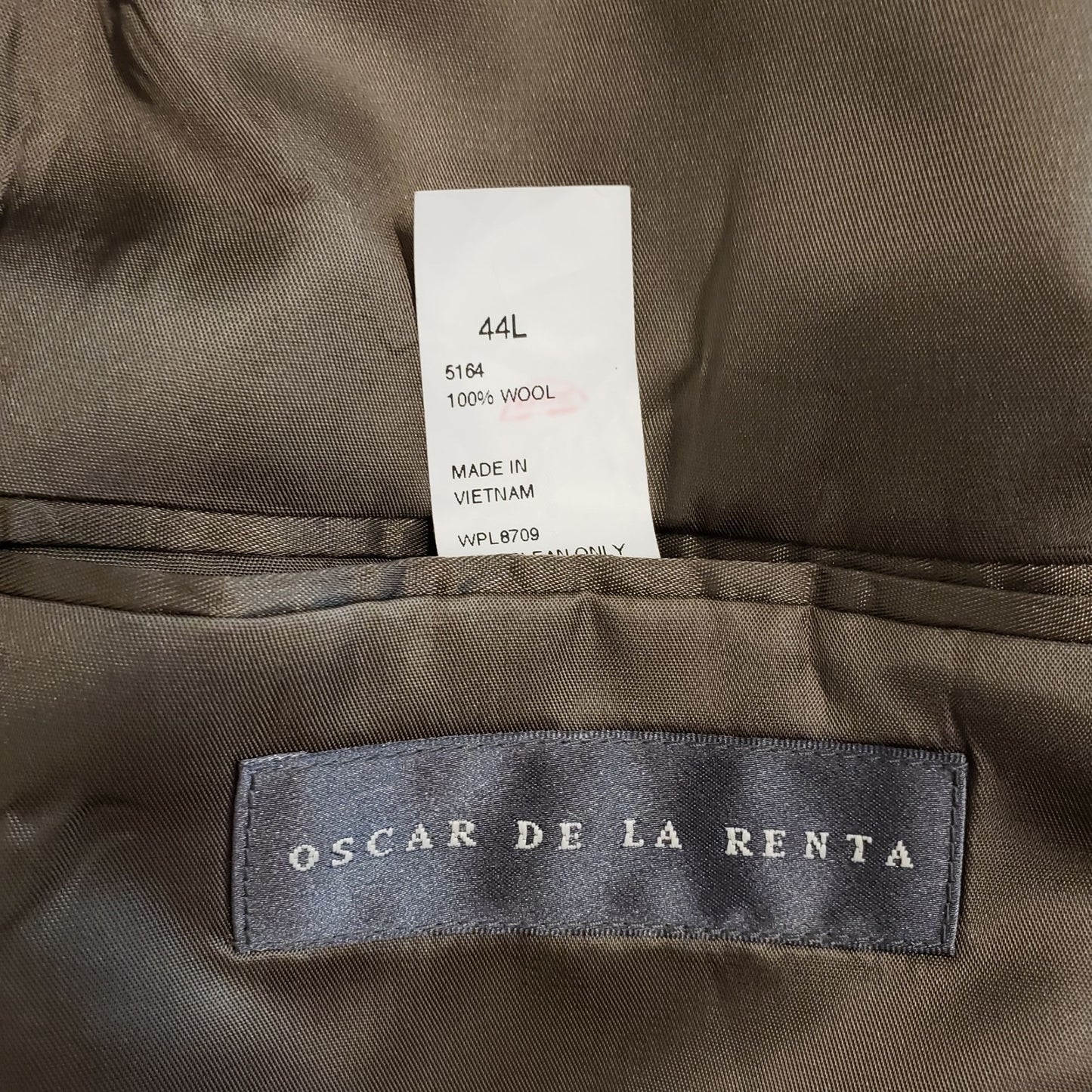 Oscar de la Renta Wool Suit Sport Jacket Size 44L