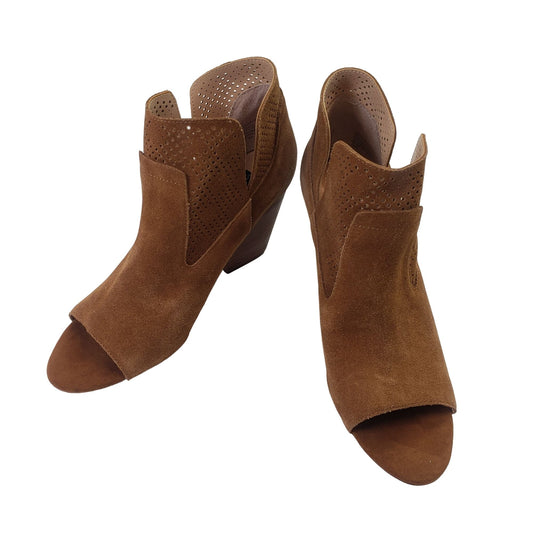 Steven by Steve Madden Ready Chestnut Suede Leather Ankle Booties Size 11