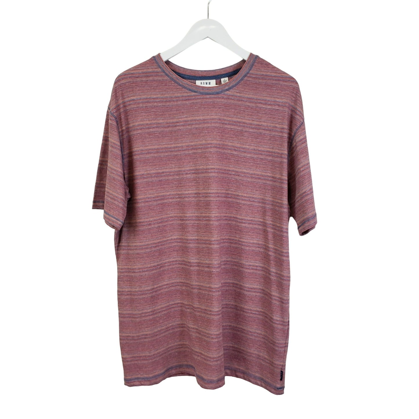 NWT ROWM Striped Short Sleeve T-Shirt Size Large