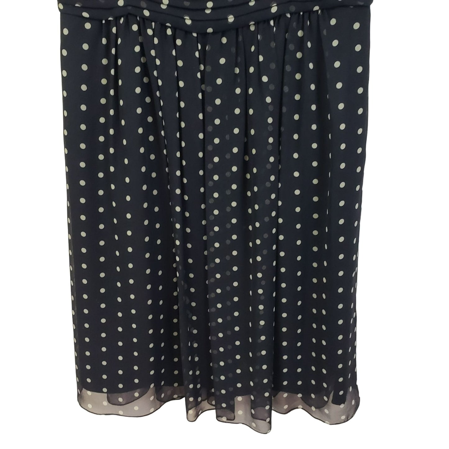 Laundry by Shelli Segal 100% Silk Polka Dot Halter Cocktail Dress Size 4 Petite