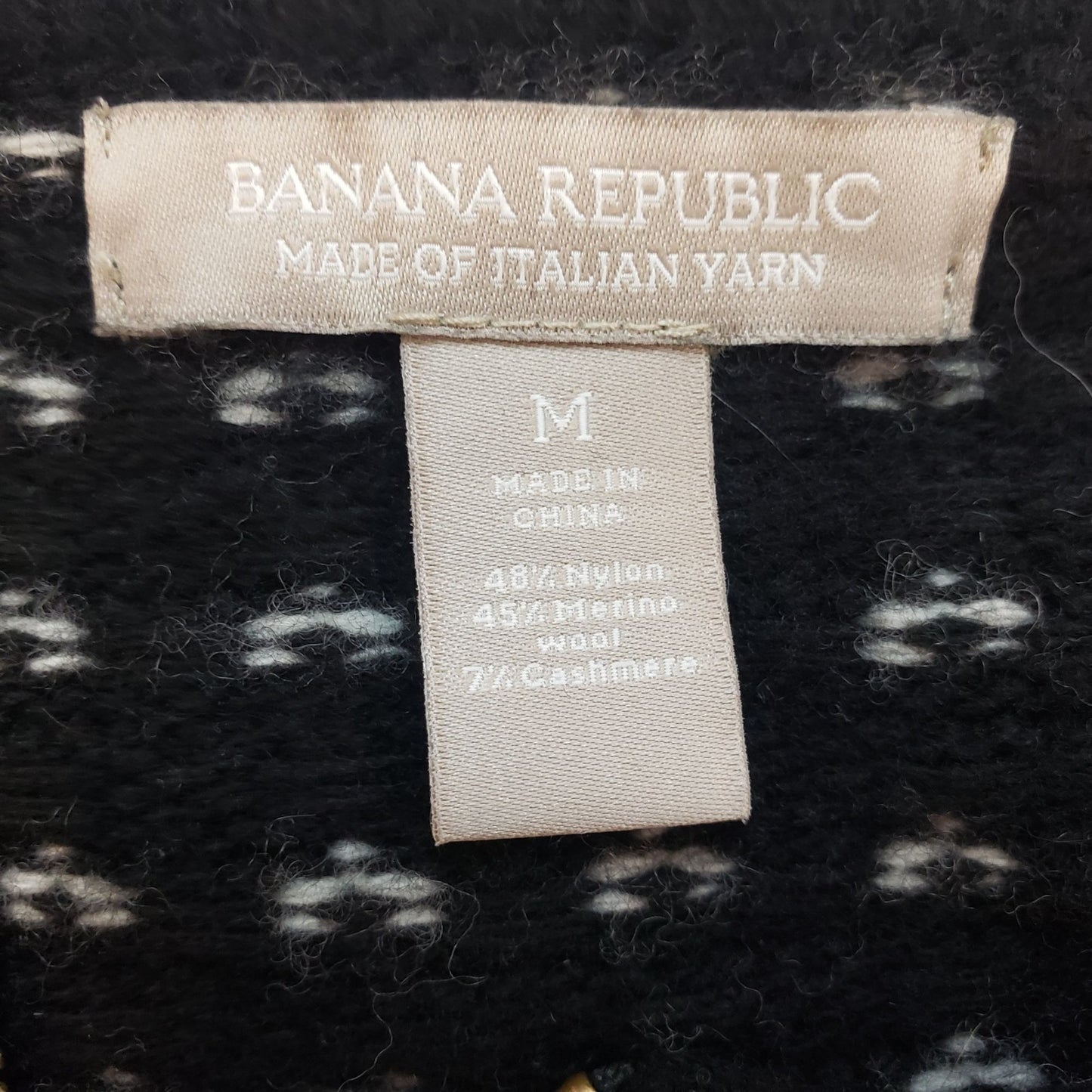 Banana Republic Wool & Cashmere Blend Full Zip Cardigan Sweater Size Medium