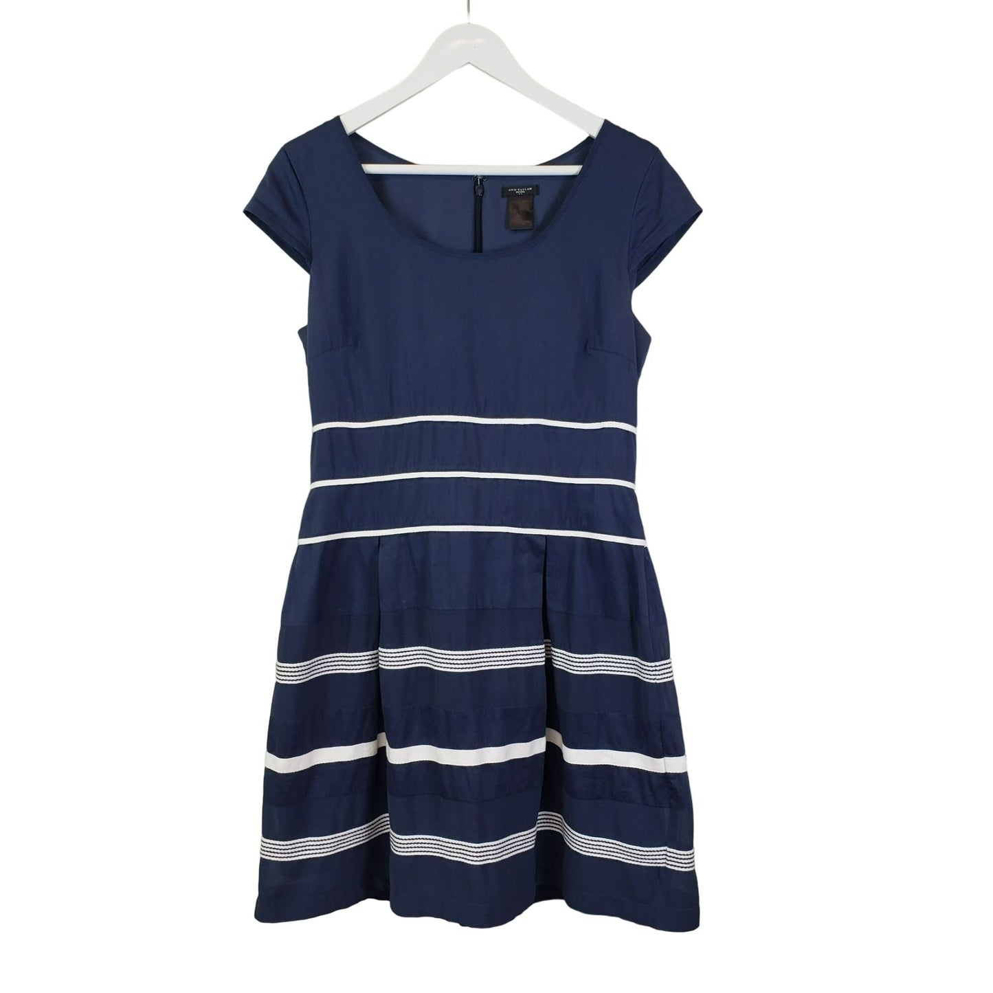 Ann Taylor Factory Petite Fit & Flare Cap Sleeve Dress Size 8 Petite