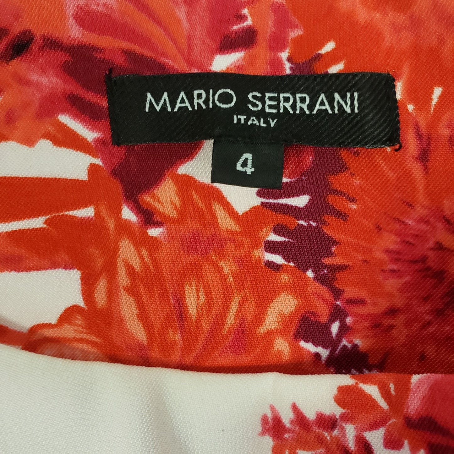 Mario Serrani Floral Shift Dress Size 4