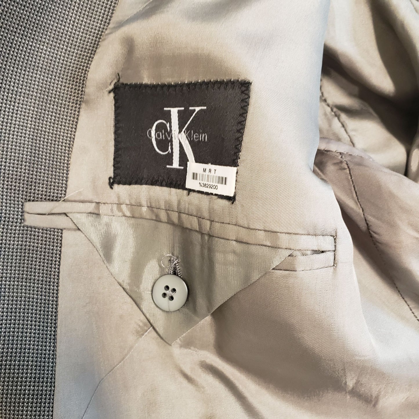 Calvin Klein Wool 3 Button Suit Jacket Size 44R