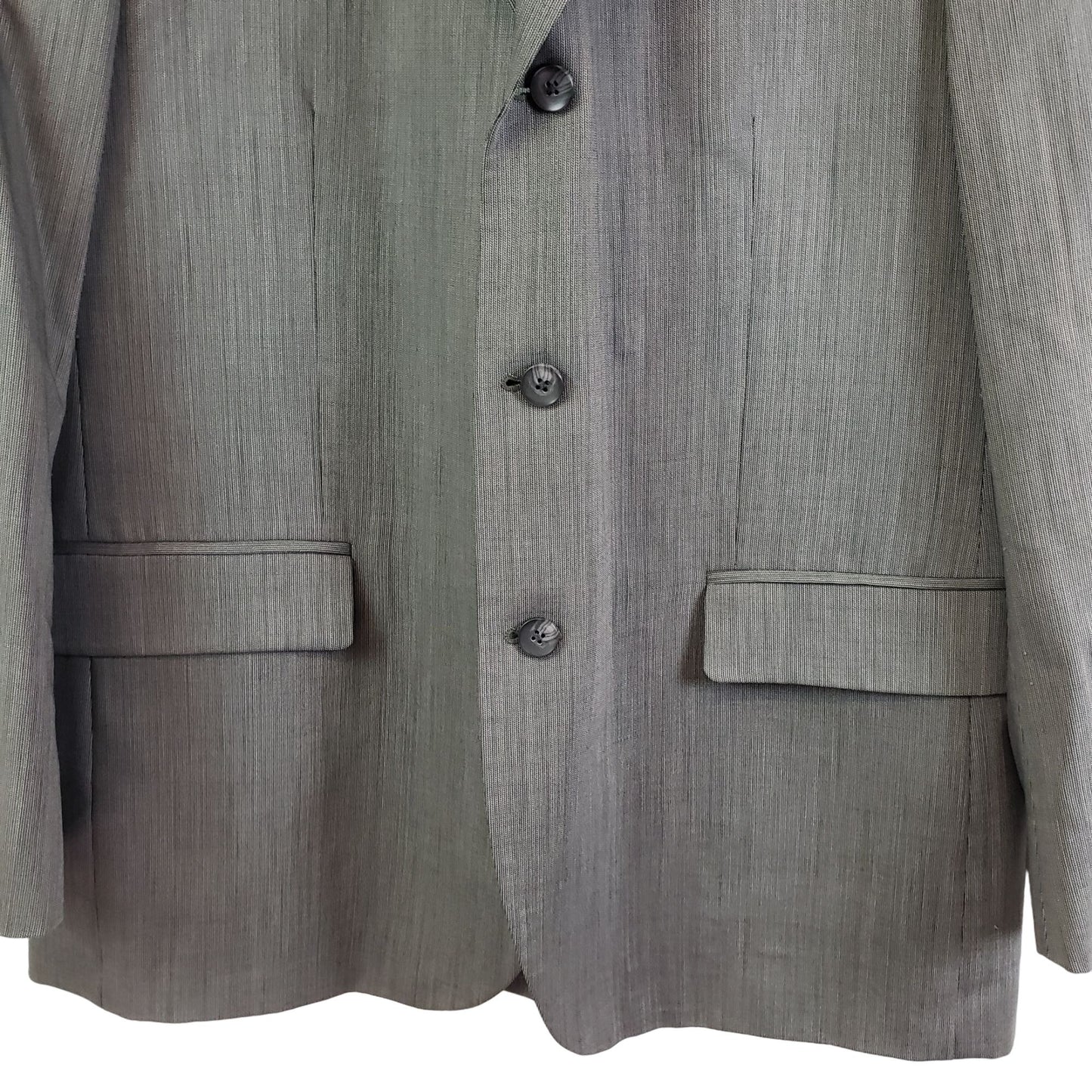 Slates Three Button Wool Suit Jacket Size 44R