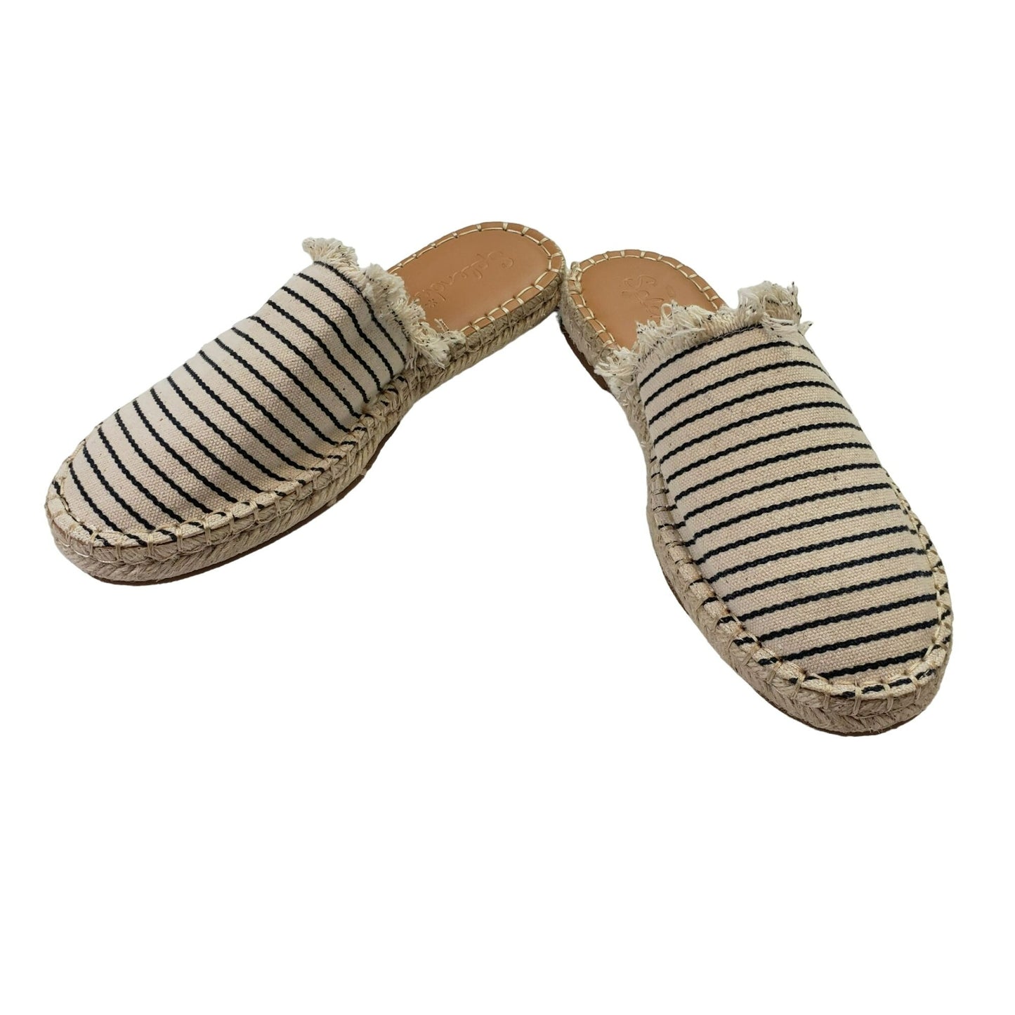 NWOT/NWOB Splendid Jaime Striped Espadrille Slide Sandals Size 7.5