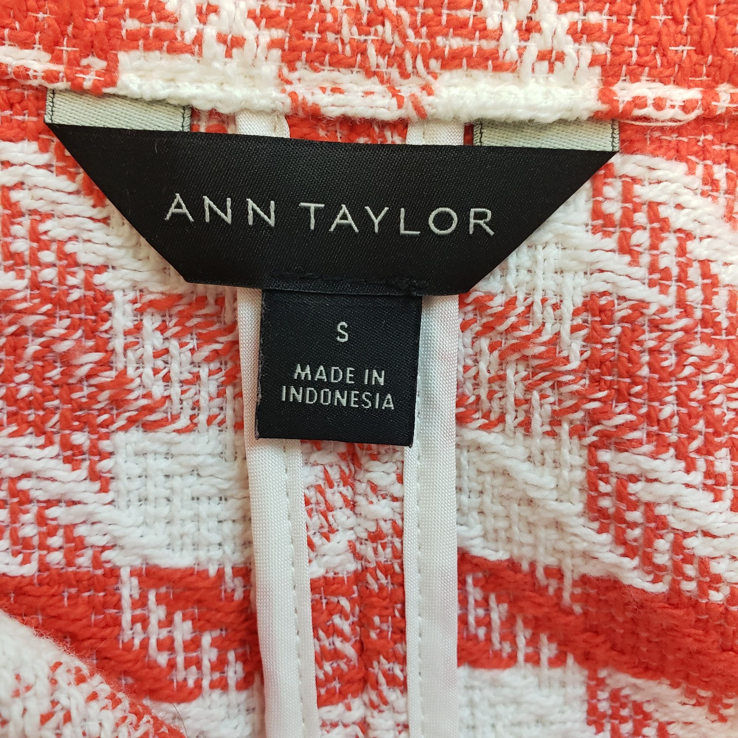 Ann Taylor Tweed & Fringe Asymmetrical Zip Moto Jacket Size Small