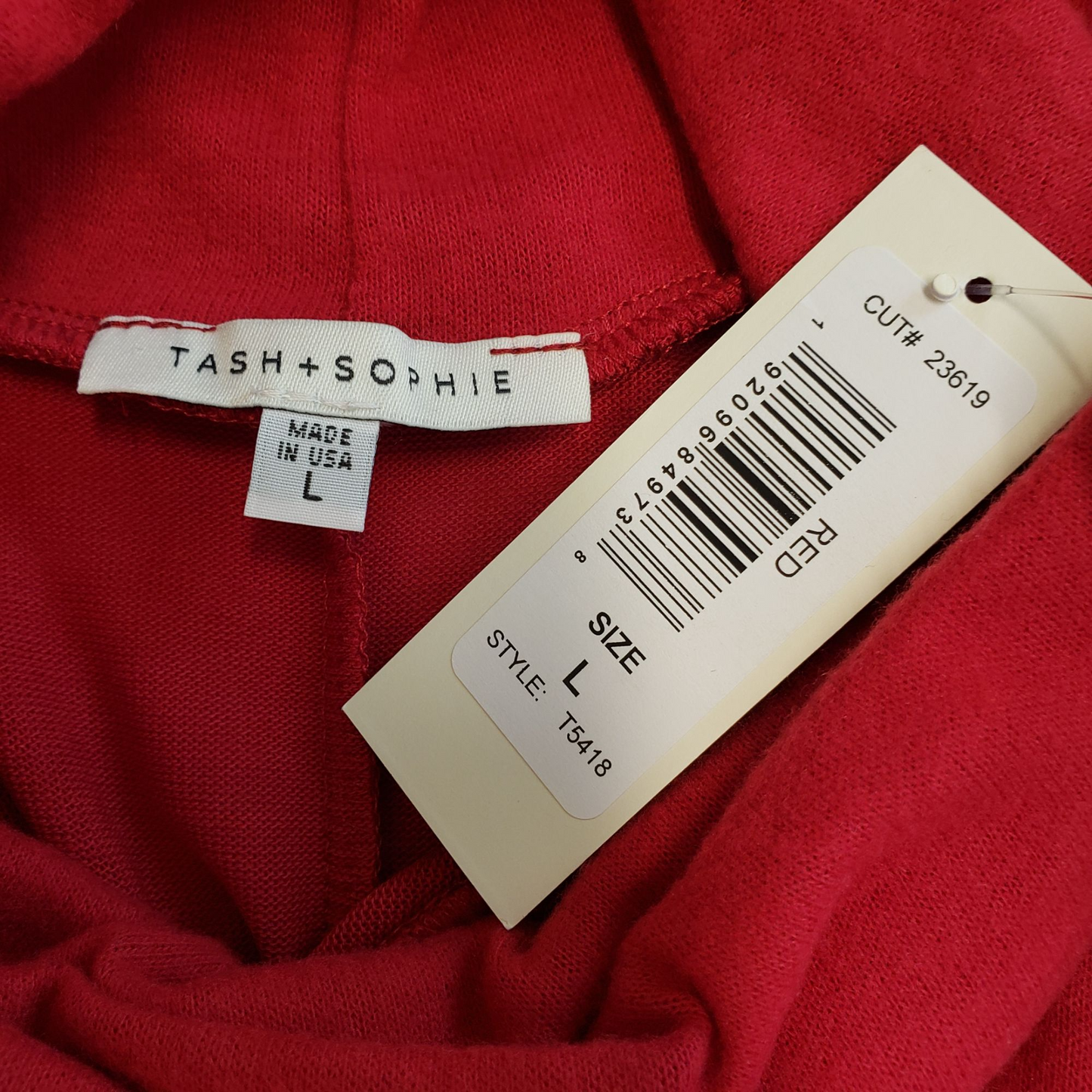 NWT Tash + Sophie Ruffle Hem Flannel Dress Size M/L