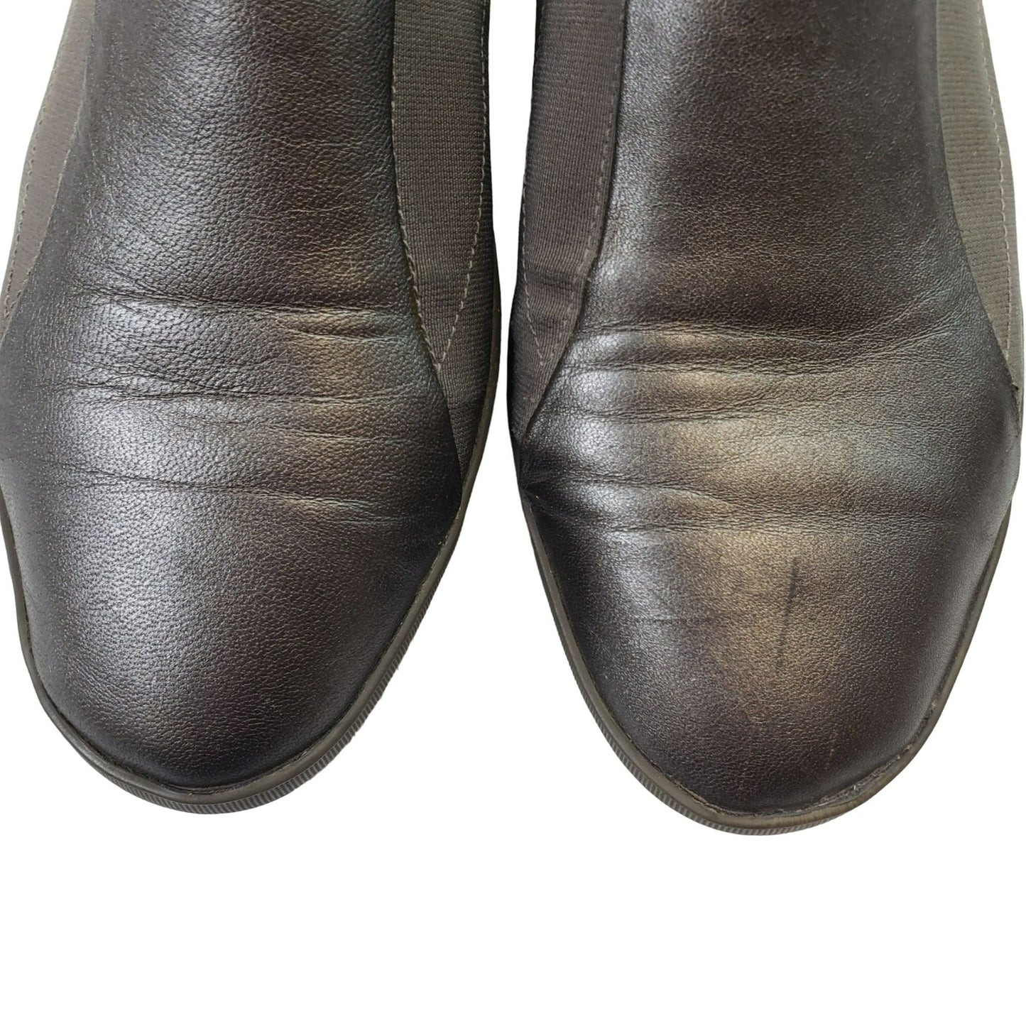 Eileen Fisher Metallic Stretch Leather Loafer Size 10