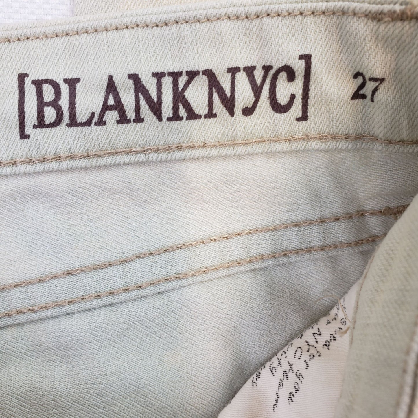 NWT Blank NYC Embroidered Acid Washed Skinny Classique Jeans Size 27