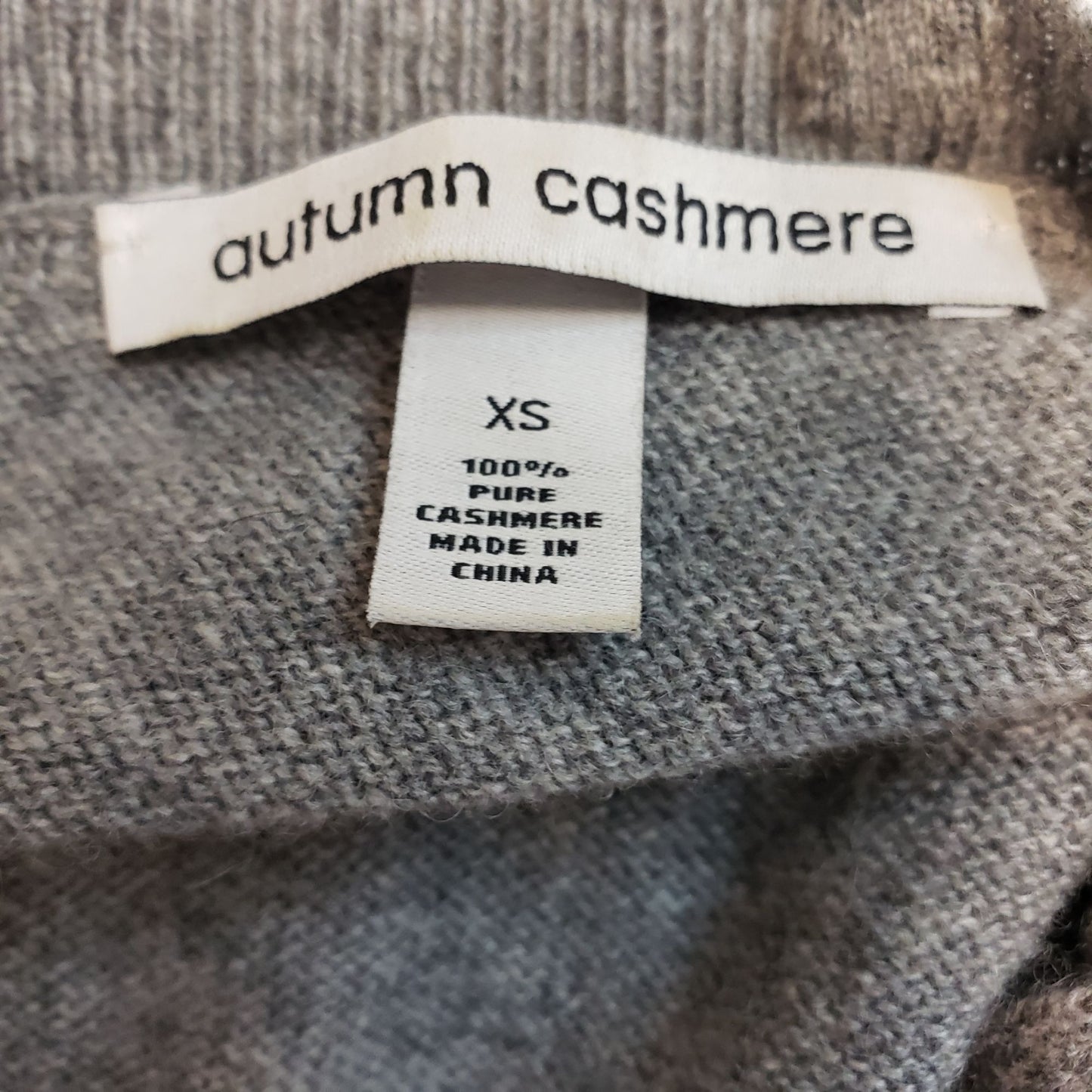 Autumn Cashmere 100% Cashmere Cropped Draped Back Sweater Size XS