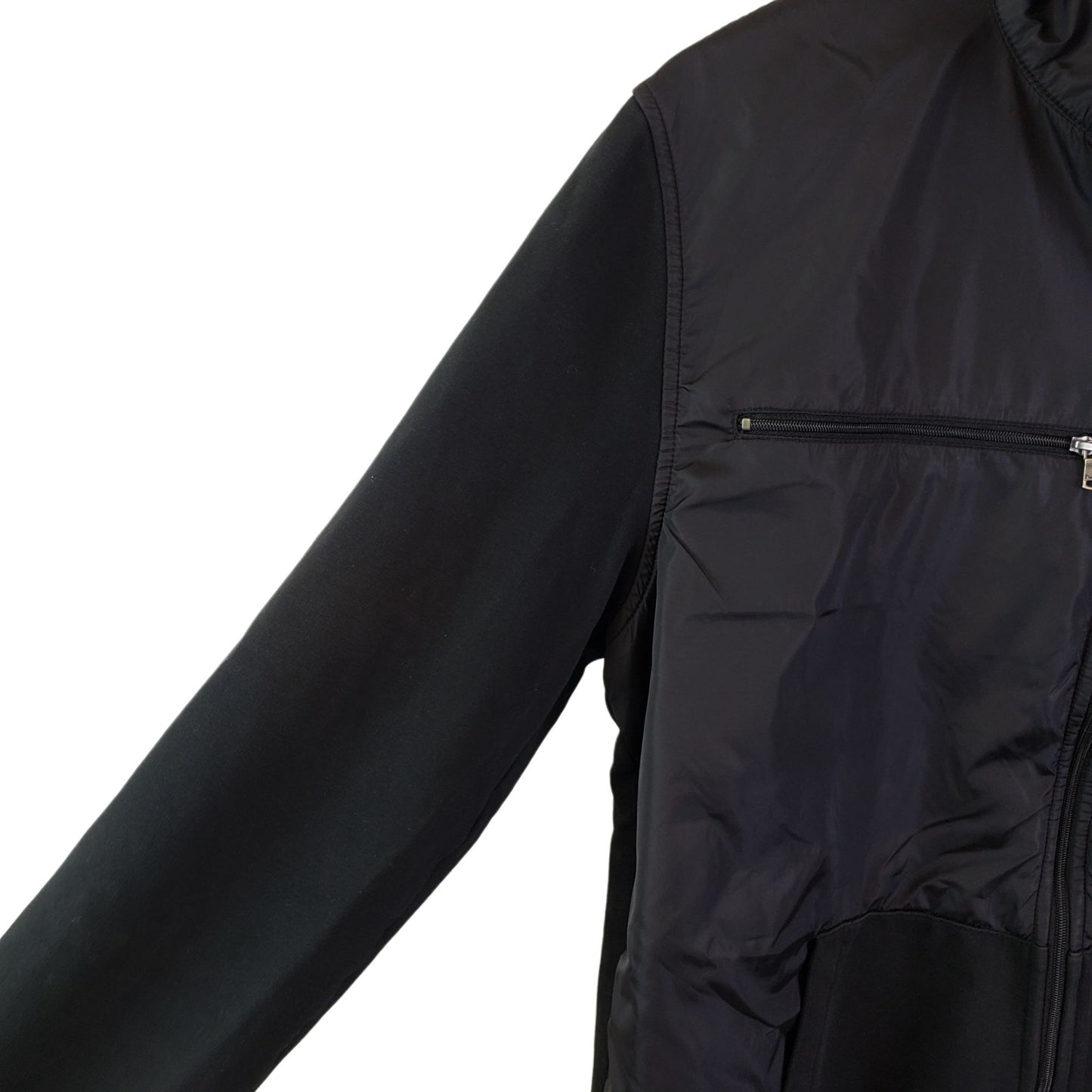 Michael Kors Mixed Media Zip Front Bomber Jacket Size Medium