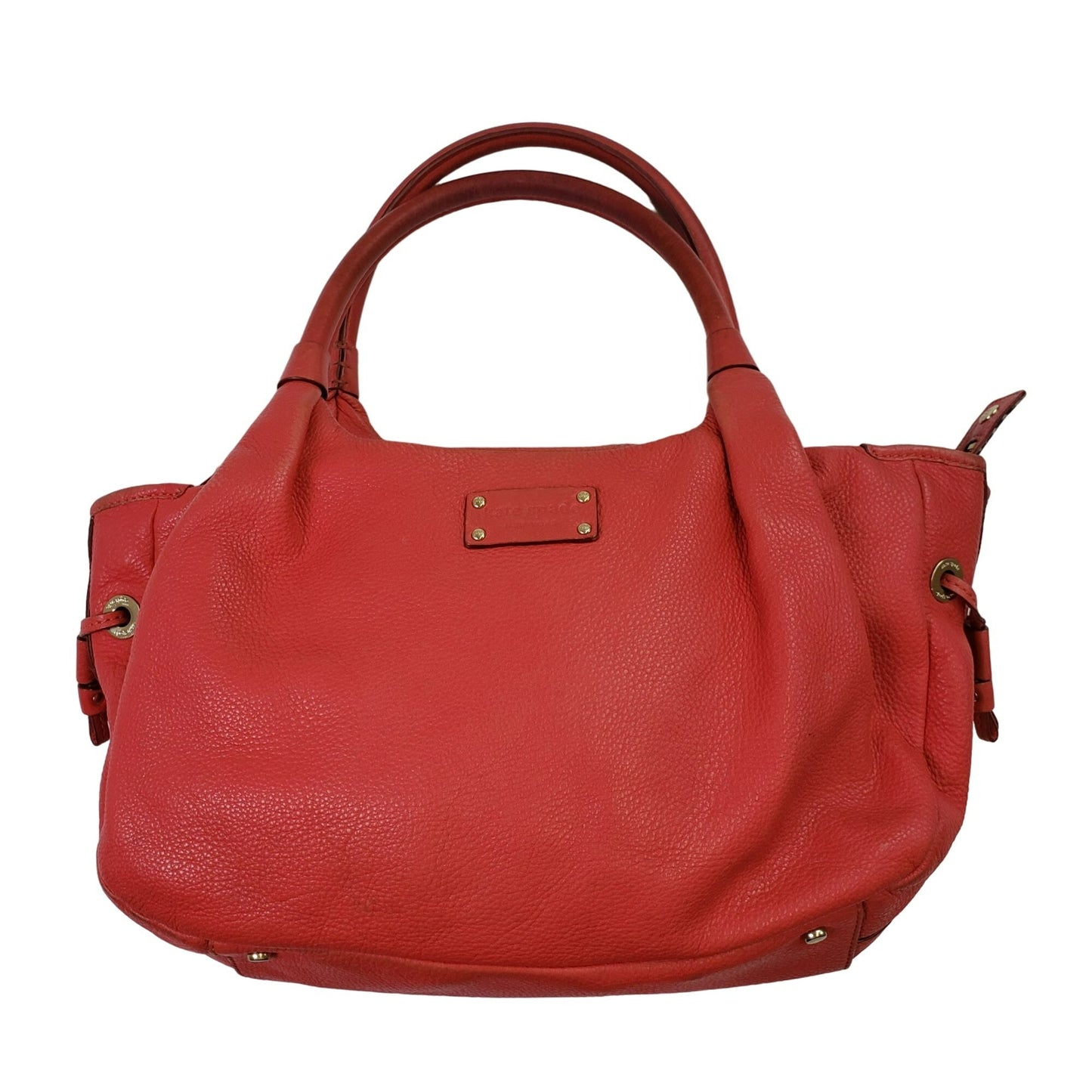 Kate Spade Hobo Stevie Red Pebbled Leather Shoulder Bag