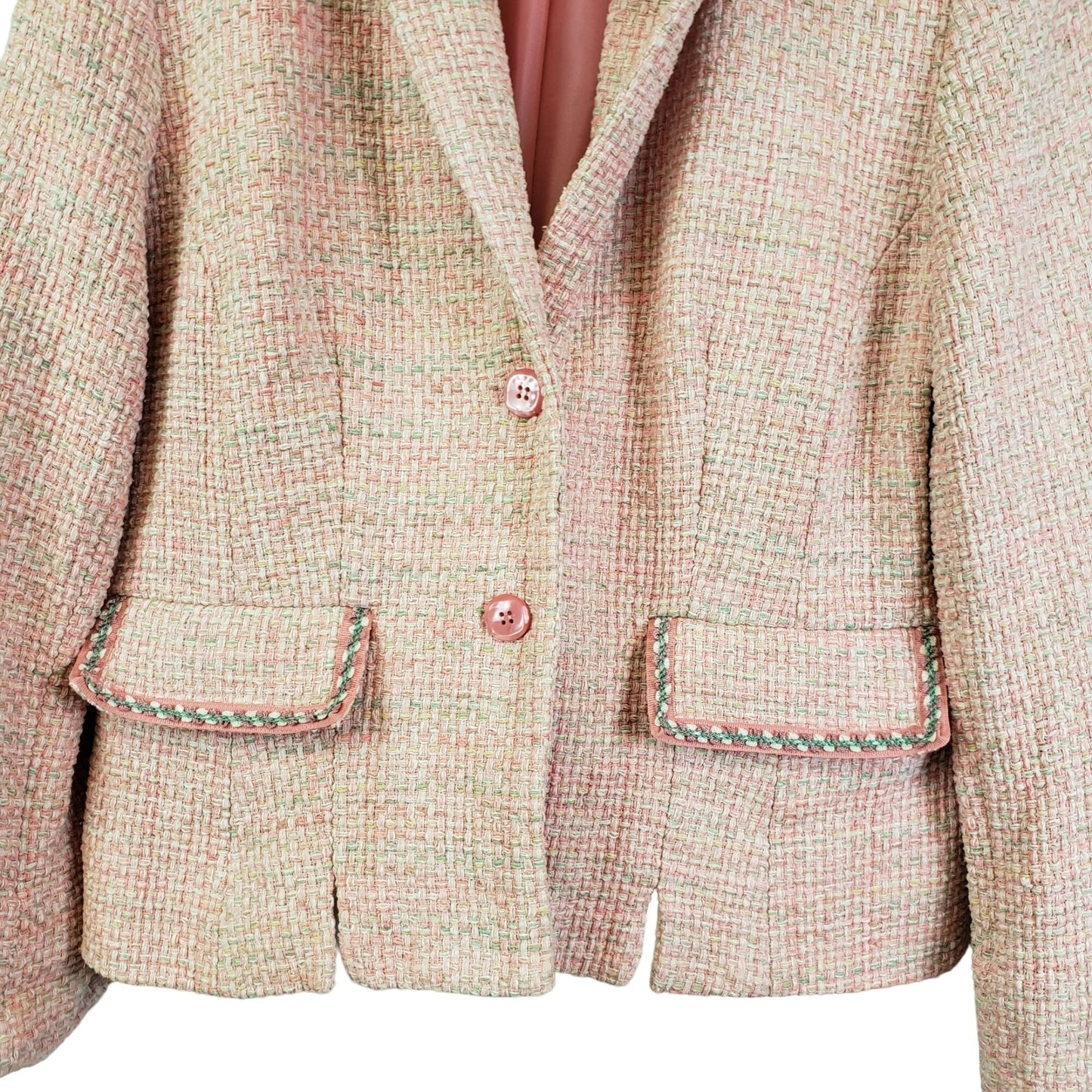 Pendleton Silk Tweed 2 Button Blazer Jacket Size 8