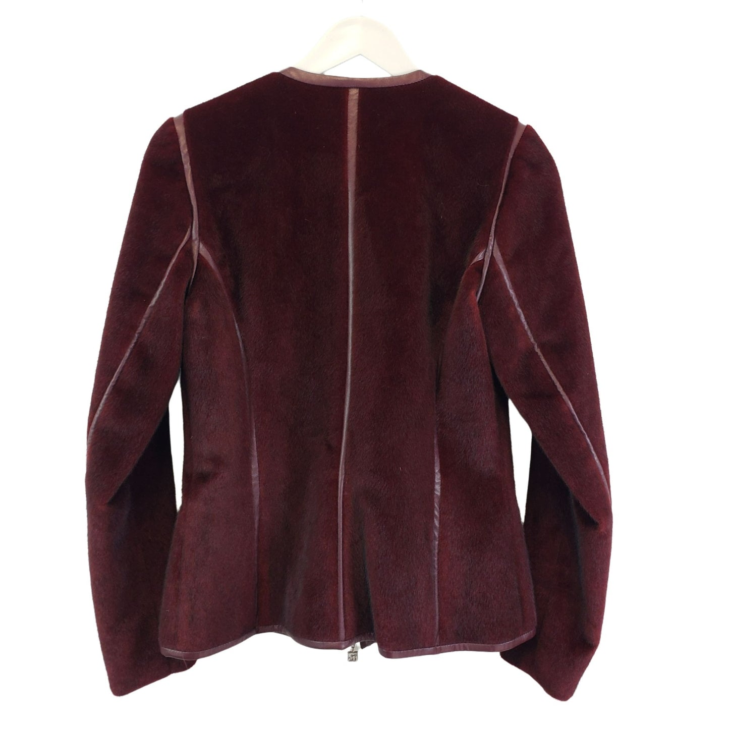 Indies Faux Fur Full Zip Fitted Jacket