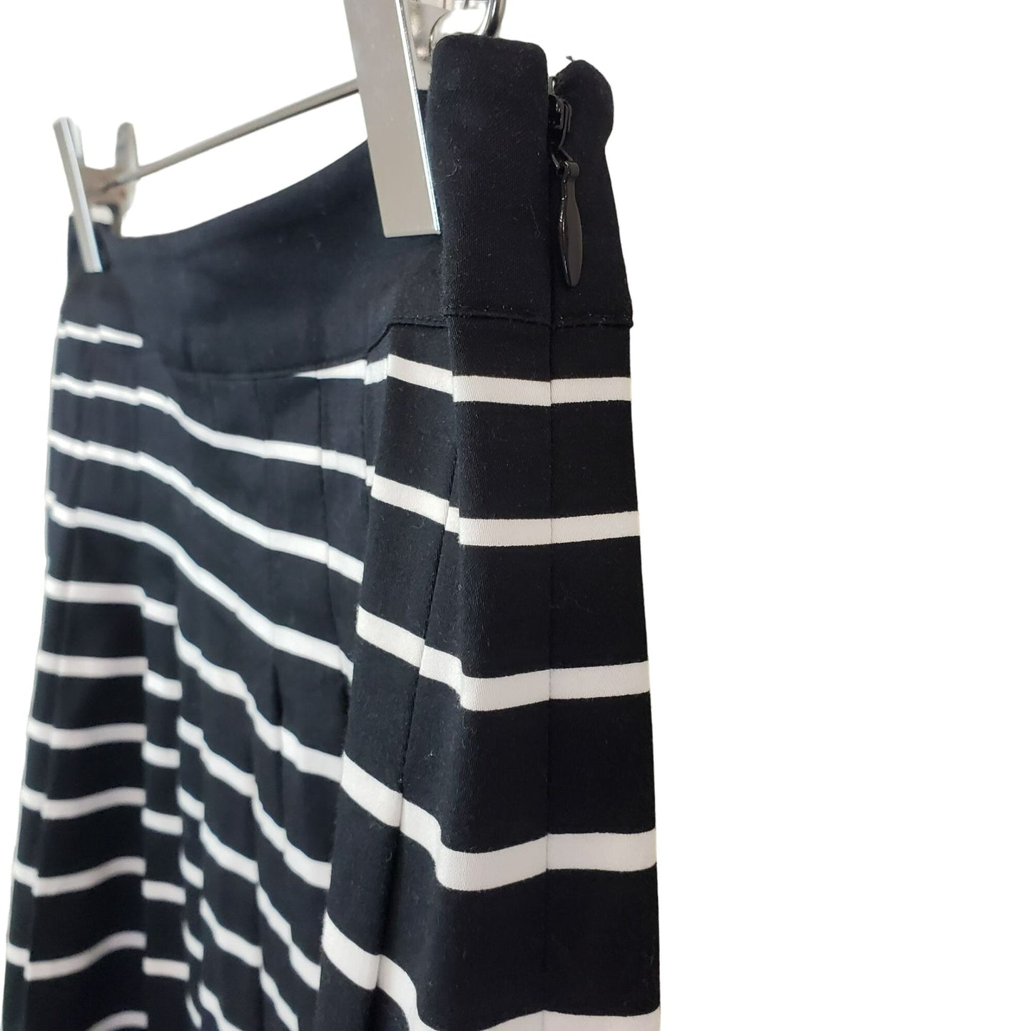 Talbots Striped Pleated Circle Skirt Size 2 Petite
