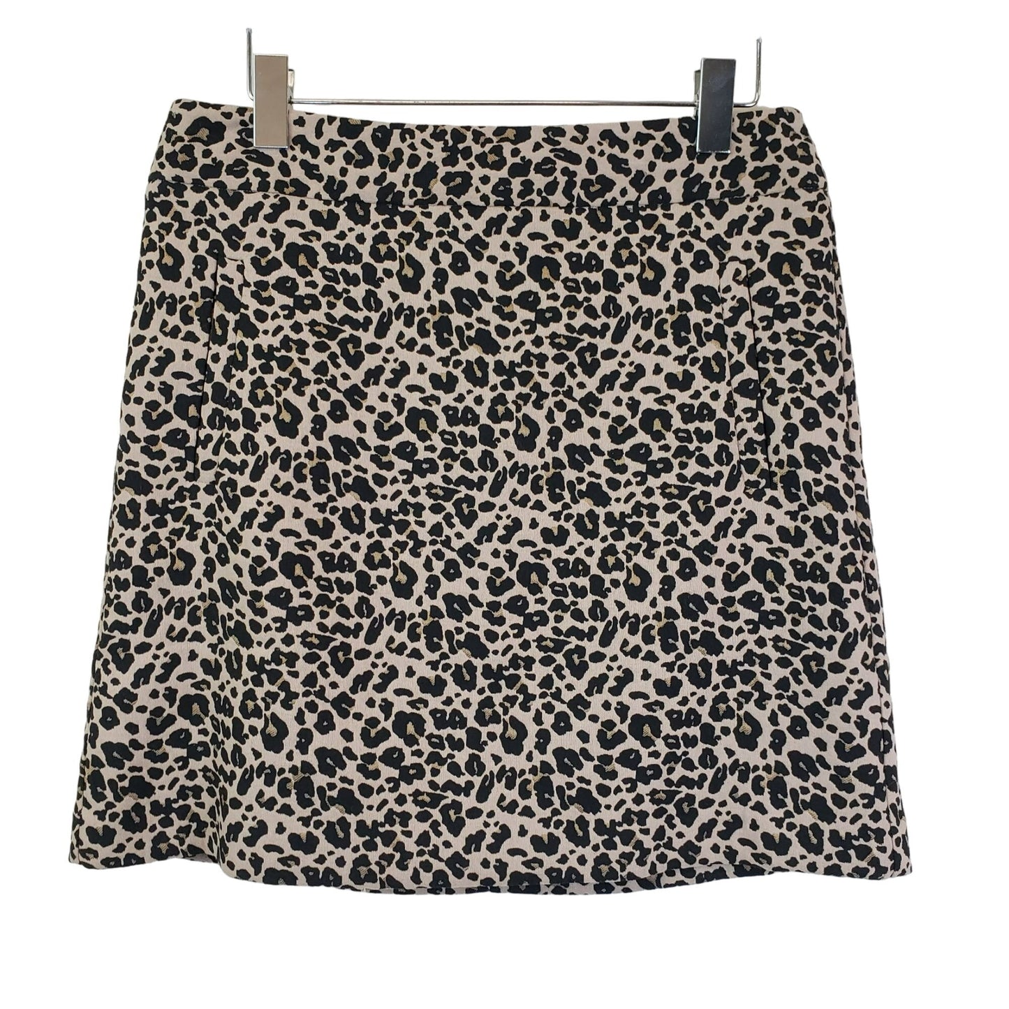 Loft Leopard Print Mini Skirt Size 6