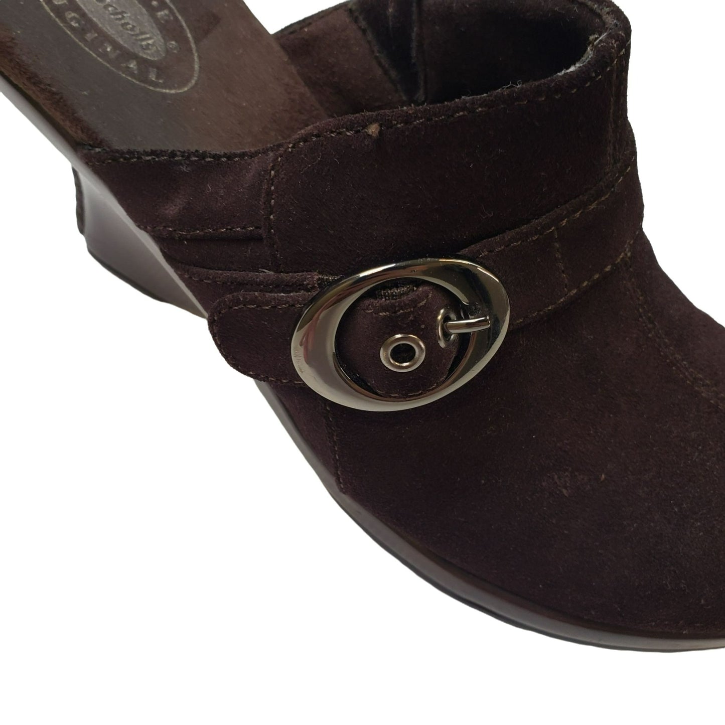 Dr. Scholl's Primid Suede Leather Mule Sandals