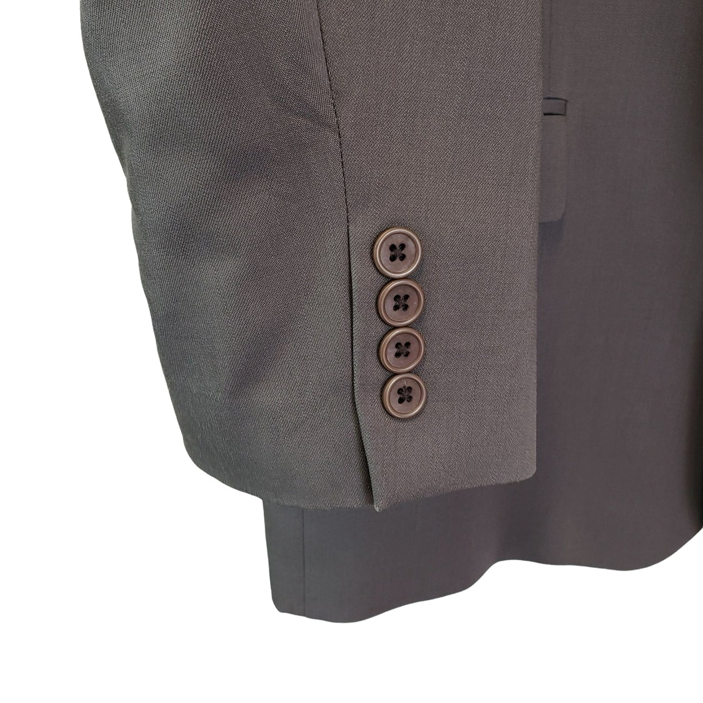Calvin Klein Wool Putty Gray 3 Button Suit Jacket Size 44R