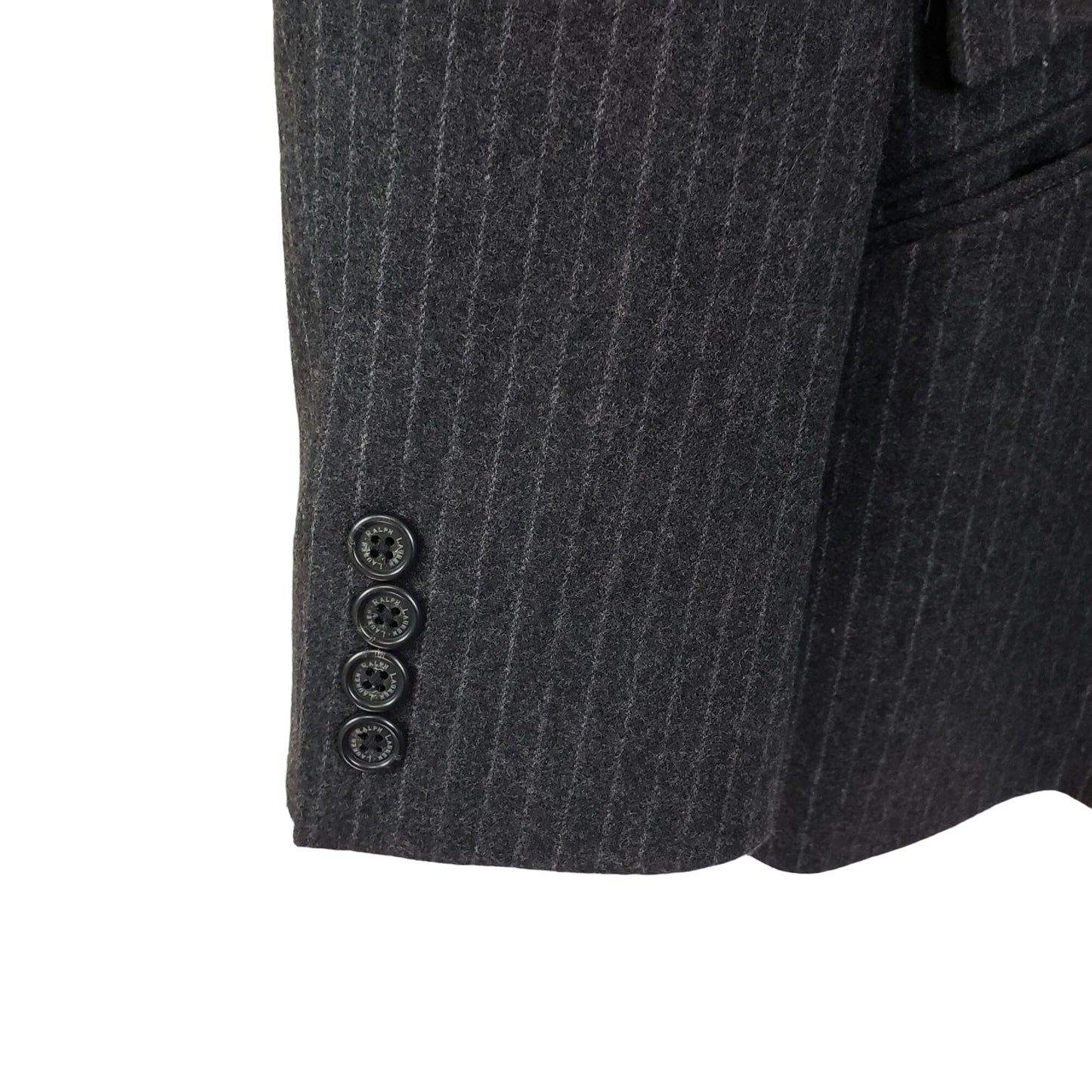 Lauren Ralph Lauren 100% Wool Pinstripe Blazer Jacket Size 10