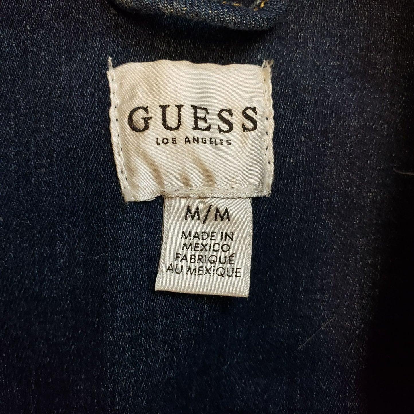 Guess Button Front Cropped Denim Jacket Size S/M