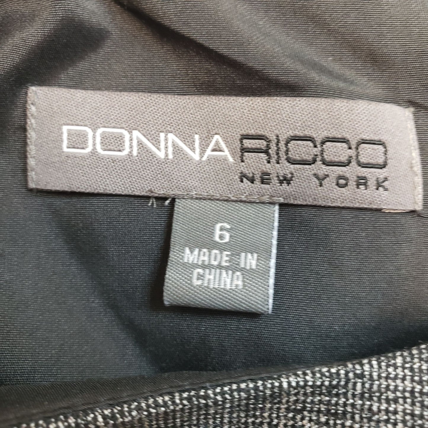 Donna Ricco Side Ruched Studded Trim Shift Dress Size 6